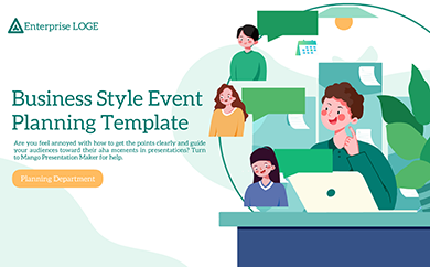 business presentation template for event planning