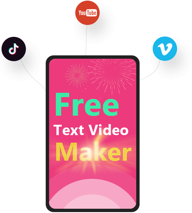 Software Text to Video & Text Animation Maker Feature 5: Sdílejte typografickou animaci a pohybovou typografii na platformách sociálních médií