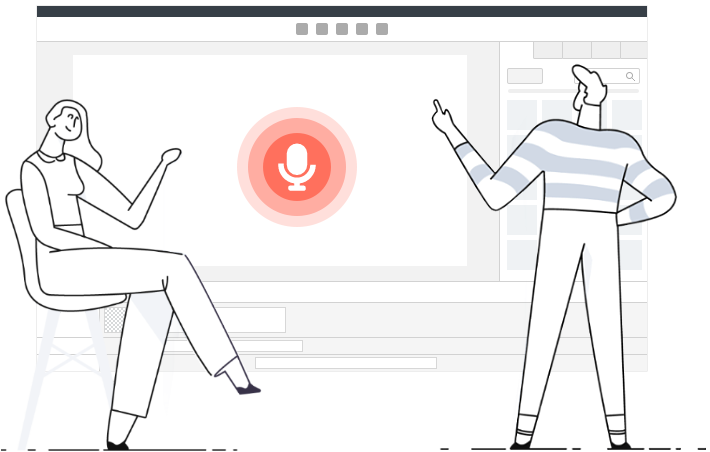 Doodle video maker & håndtegning animation software feature5: whiteboard animation software med kraftfuld voiceover